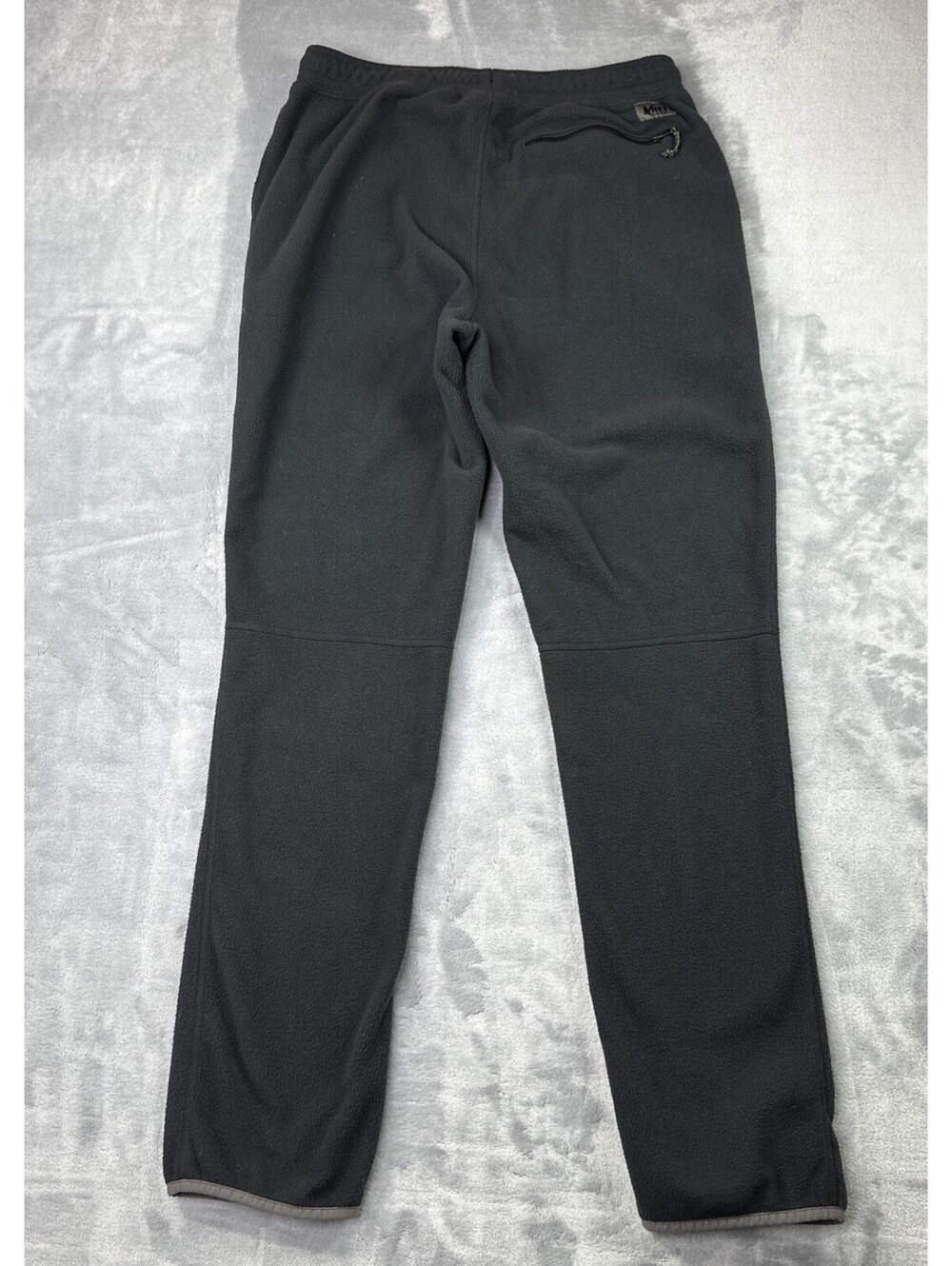 REI Co-op Sweatpants Joggers Mens Size Medium Fleece Black Outdoor Hiking Comfy - Picture 12 of 13